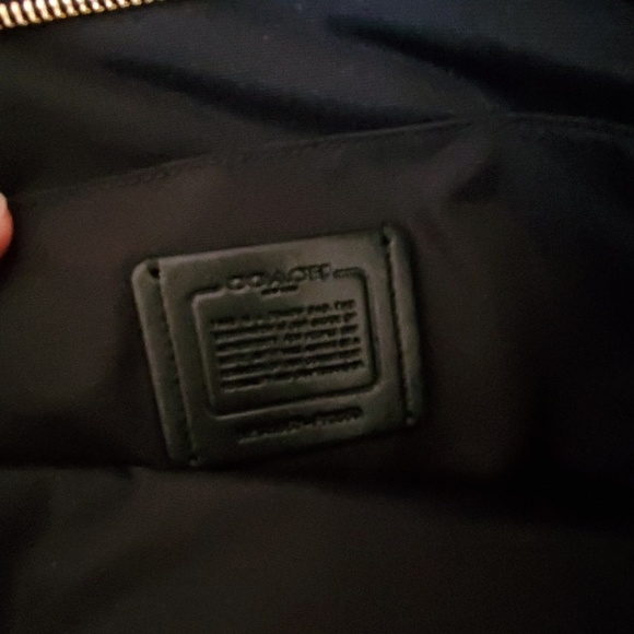 COACH ELLE Chain Tote Bag Black Pebble Leather - Picture 7 of 8